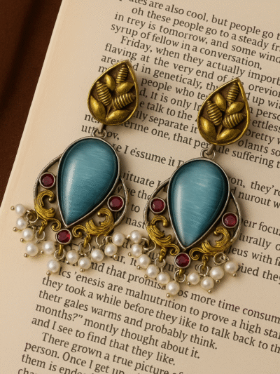 Majestic Leaf Droplet Earrings