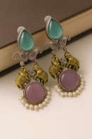 Royal Elephant Charm Earrings