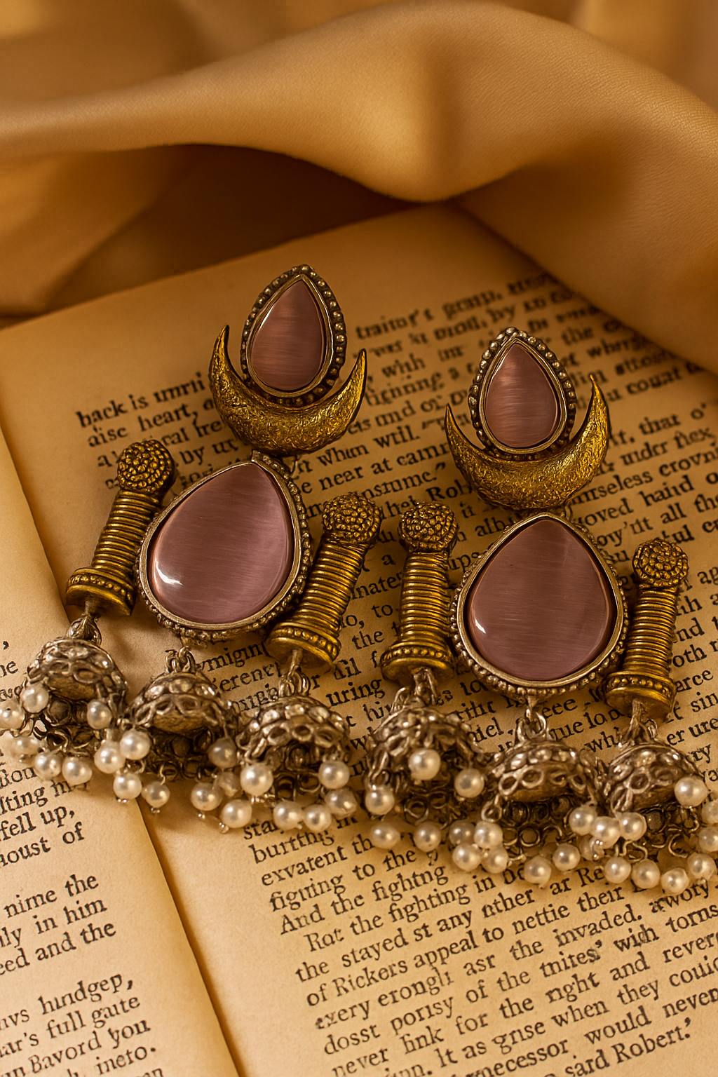 Lilac Moon Jhumkas