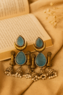 Ocean Crescent Jhumkas