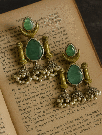 Crescent Sage Jhumkas