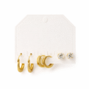 Golden Trinity Earring Set