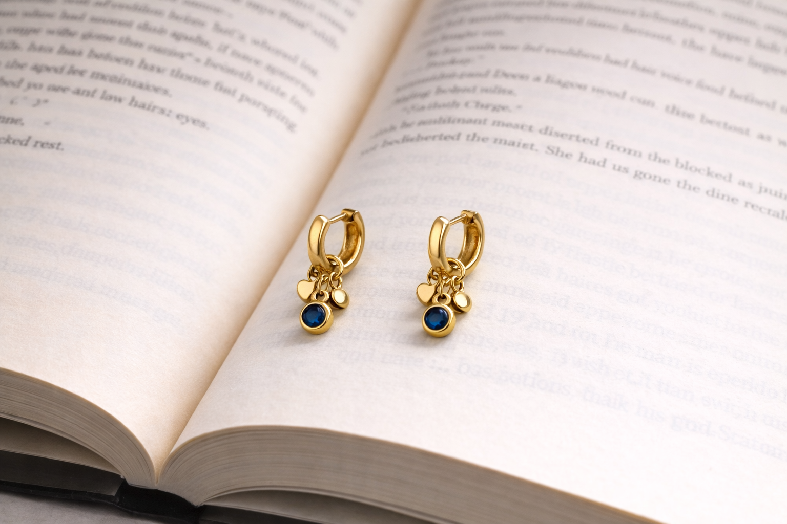 EverGlow Blue Charm Earrings