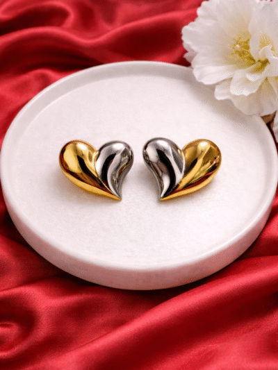 Twin Flame Heart Earrings