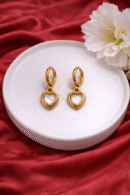Golden Heartlock Hoops