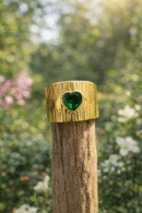 Emerald Heart Crest Ring