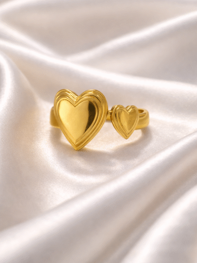 Twin Heart Glow Ring