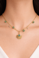 Emerald Sunbeam Necklace