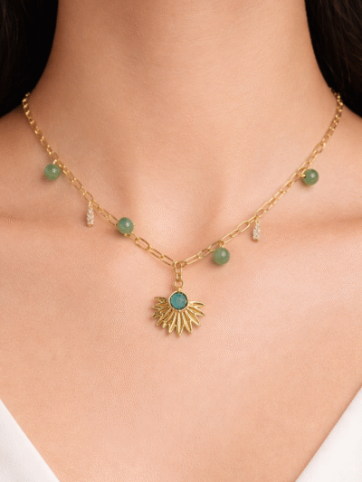 Emerald Sunbeam Necklace