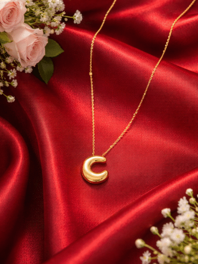 Classic C Initial Pendant