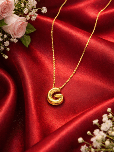 Golden G Initial Pendant