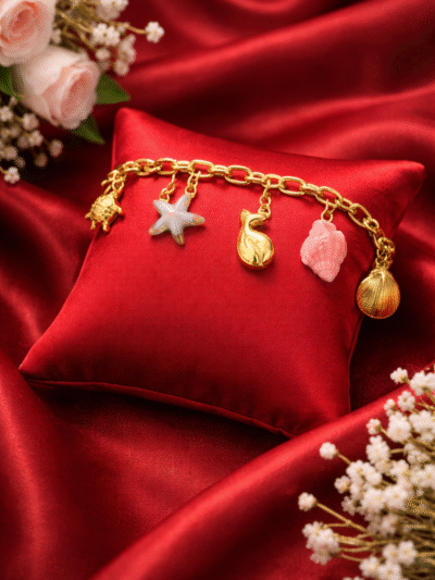 Ocean Charm Link Bracelet