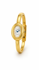 Golden Oval Timepiece