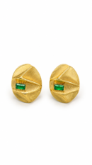Emerald Orbit Studs