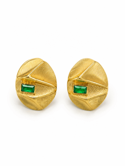 Emerald Orbit Studs