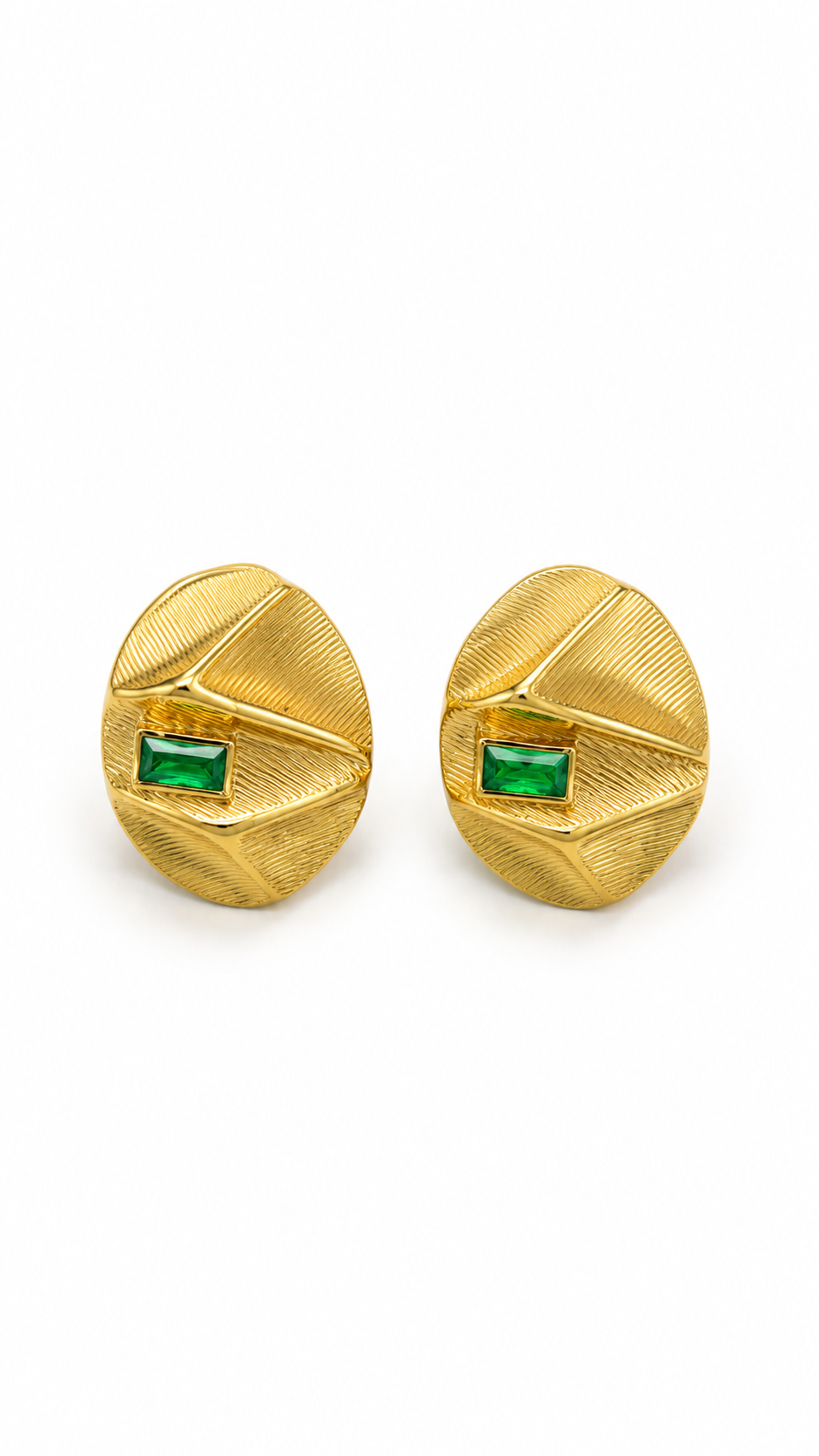 Emerald Orbit Studs