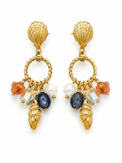 Ocean Whisper Charm Earrings