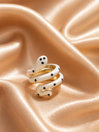 Luna Serpent Ring
