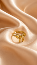 Golden Bow Ring