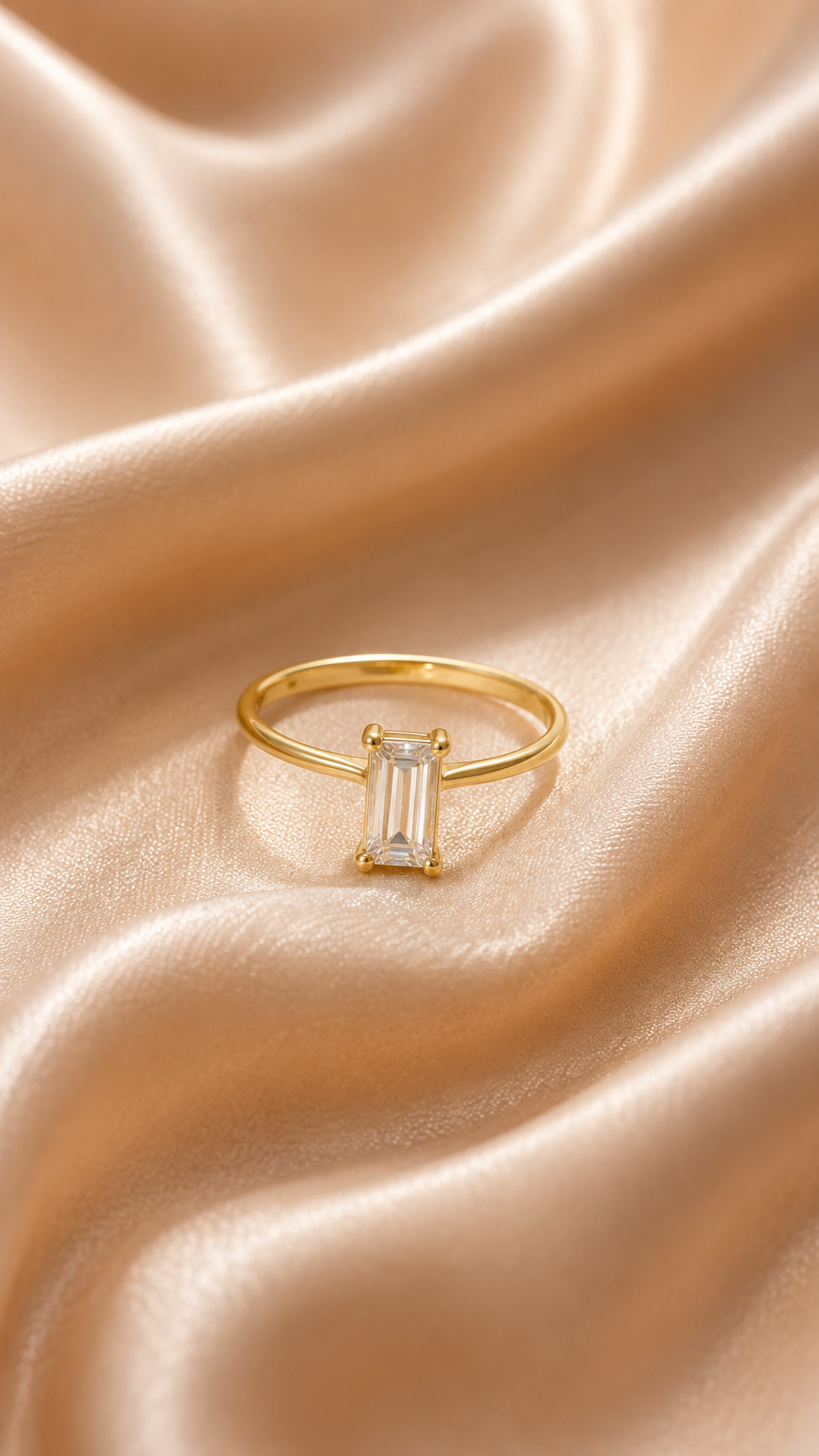 Celeste Baguette Ring