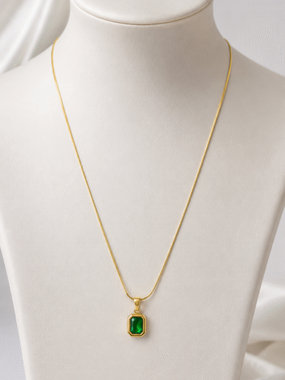 Emerald Aura Necklace