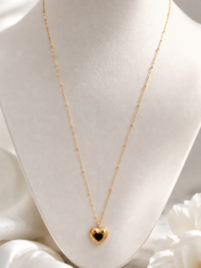 Midnight Heart Necklace