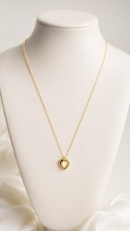 Golden Heart Charm Necklace