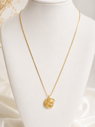 Golden Citrus Charm Necklace