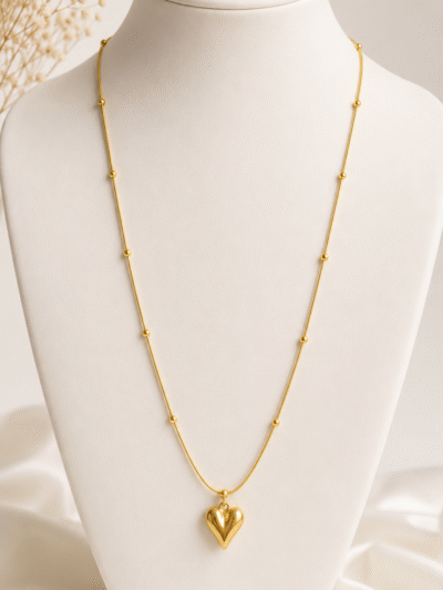 Golden Aura Heart Necklace