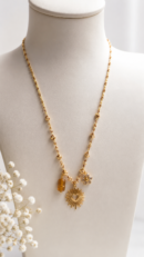 Golden Heart Charm Necklace