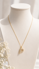 Crystal Initial P Pendant Necklace