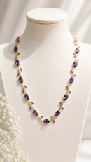 Midnight Vine Crystal Necklace
