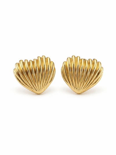 Golden Tide Shell Earrings