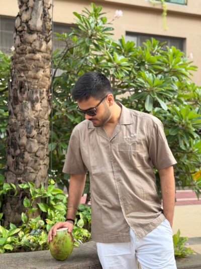 Wildflower Notes Cotton Linen Shirt